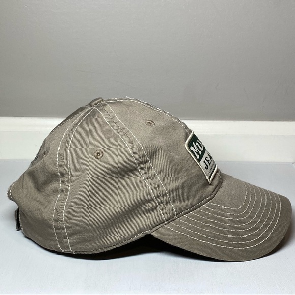 Vintage Mudd Jeans Hat Fresh Style Hand Print Logo StrapBack Tan Baseball Cap - Picture 6 of 13